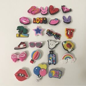 Croc Charms Lot of 23 Assorted Colourful Charms